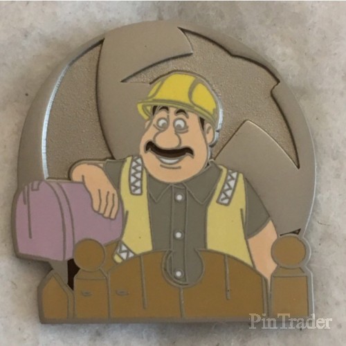 WDW Pixar Party John Ratzenberger Mystery Up Construction Foreman Tom Disney Pin 